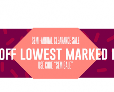 Don’t Miss the Cents of Style Semi-Annual Clearance Sale – 50% Off! Plus FREE shipping!