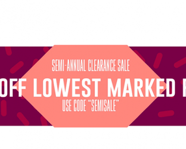 Don’t Miss the Cents of Style Semi-Annual Clearance Sale – 50% Off! Plus FREE shipping! Don’t Miss the Cents of Style Semi-Annual Clearance Sale – 50% Off! Plus FREE shipping!
