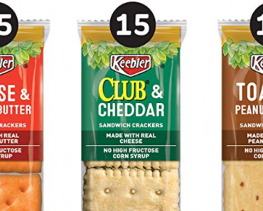 Kellogg’s Crackers Keebler, Sandwich Crackers, Variety Pack (45 Count) Only $10 Shipped!