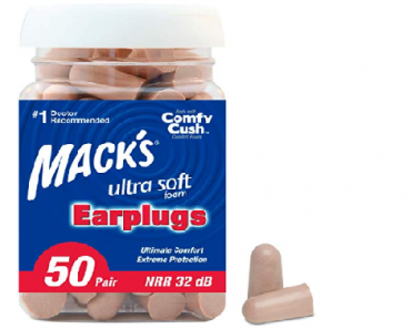 Mack’s Ultra Soft Foam Earplugs, 50 Pair Only $5.04 Shipped! (Reg. $10.79)