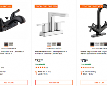 Home Depot: Up to 40% Off Faucets and Showerheads!