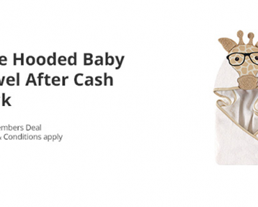 Another Awesome Freebie! Get a FREE Hooded Baby Towel from Walmart and TopCashBack!