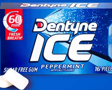 Dentyne Ice Peppermint Sugar Free Gum, 9 Packs of 16 Pieces Only $4.98 Shipped!
