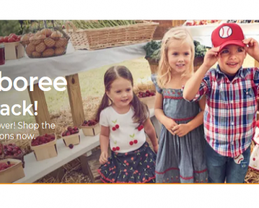 Gymboree IS BACK ONLINE! Save 25% Off Entire Site + FREE Shipping!