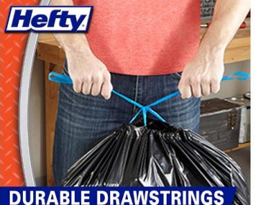 Hefty Strong Multipurpose Large Trash Bags, 30 Gallon, 74 Count – Only $13.57!