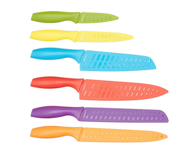 12-Piece Colored Knife Set from Amazon Basics – Just $15.99!