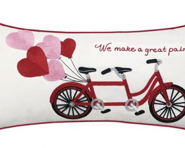 Valentine’s Day Tandem Bike Pillow – Just $15.29! Kohl’s 15% Off plus Home Code! Earn Kohl’s Cash! Spend Kohl’s Cash! Stack Codes!