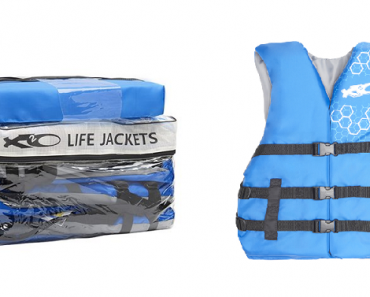 X20 4-Pack Life Jackets & Single Throwable Boat Cushion Only $36.99! (Reg $53)