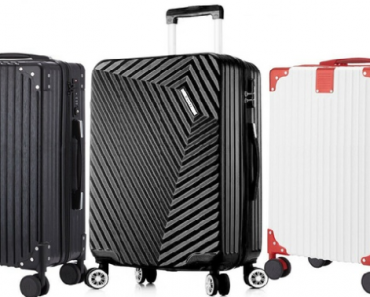 Hardside Carry-On Spinner Luggage Single or Set with Lock (3-Piece) Only $93.99 Shipped!