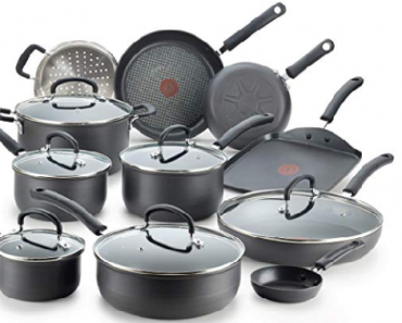 T-fal Ultimate Hard Anodized Nonstick 17 Piece Cookware Set Only $124.94 Shipped! (Reg. $179)