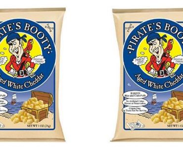 Pirate’s Booty Snack Puffs, Aged White Cheddar, 1 Ounce (Pack of 24) – Only $8.99!