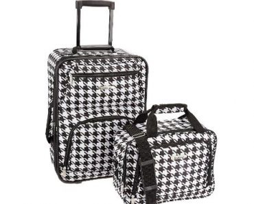 Rockland Luggage 2 Piece Printed Luggage Set (Kensington) – Only $25.85!