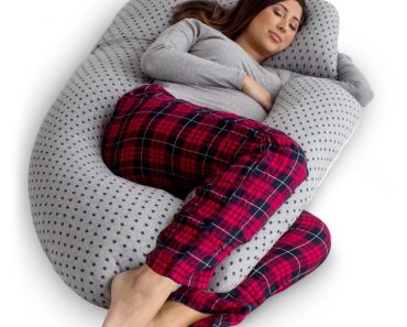 PharMeDoc U-Shape Full Body Pregnancy Pillow + Detachable Extension—$34.95!