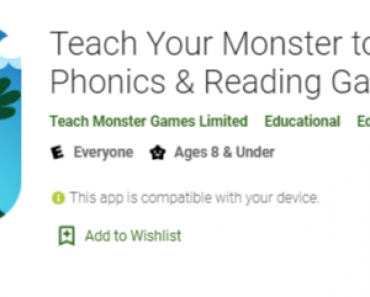 Free Teach Your Monster to Read App!
