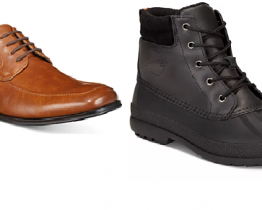 Macy’s: Take up to 80% off Shoes! Men’s Boots Only $22, Dress Shoes Only $18!