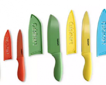 Cuisinart 10-Pc. Ceramic-Coated Cutlery Set with Blade Guards Only $14.99! (Reg. $40)