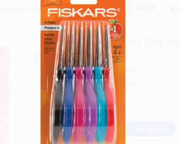 Fiskars Kids Scissors 6 pk Only $3.88!! (Reg. $11)