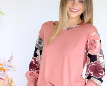 Bubble Sleeve Floral (Multiple Colors) Top Only $20.99! (Reg. $42.99)