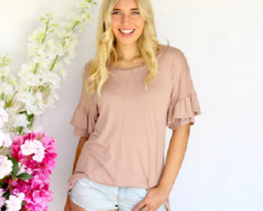 Flare Sleeve Top | S-XL (Multiple Colors) Only $16.99! (Reg. $32.99)