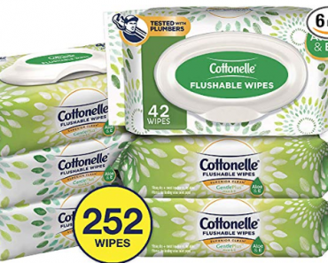 Cottonelle GentlePlus Flushable Wet Wipes 6 Packs, 42 Wipes per Pack Only $7.85 Shipped!