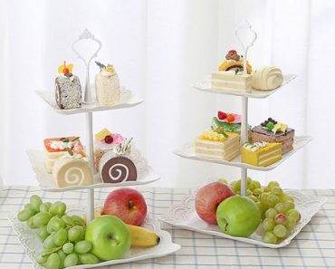 3 Tier PP Cake Stand/Candy plate Dessert Stand Tray Only $13.39!