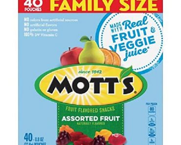 Mott’s Fruit Snacks, Family Size, 40 Count – Only $5.88!