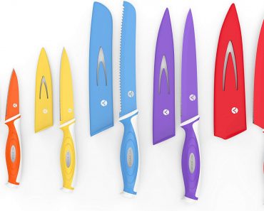 Vremi 10 Piece Colorful Knife Set – Only $17.90!