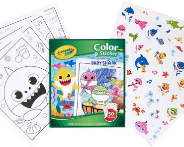 Crayola Baby Shark Coloring Pages & Stickers – Only $3.74!
