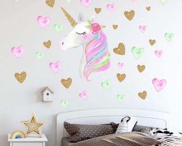 Unicorn Wall Decals for Kids Bedroom Only $6.99!