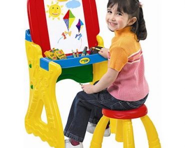 Crayola Play ‘N Fold 2-in-1 Art Studio Easel Desk With Stool & Storage Only $29.99!