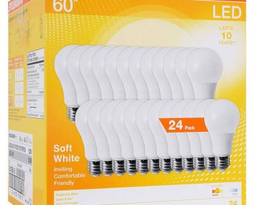 SYLVANIA  8.5W 60W Equivalent Soft White LED Light Bulbs, 24-ct—$23.46!