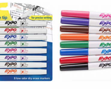 EXPO Low-Odor Dry Erase Markers, Ultra Fine Tip 8-Count Just $7.19! (Reg. $14.25)