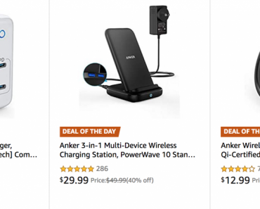 Save Up To 40% Off Anker Charging Accessories Today Only!