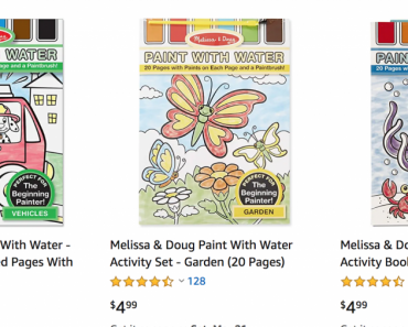 Melissa & Doug Paint With Water Books & Water Wow Reusable Activity Pads Just $4.99!