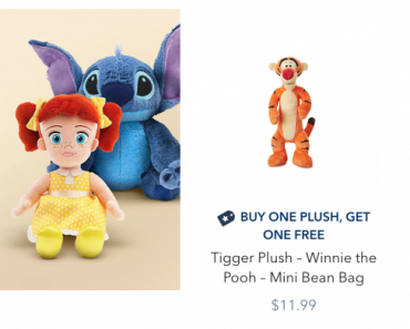 Shop Disney: Buy One Plush Get One FREE! Shop Disney: Buy One Plush Get One FREE!
