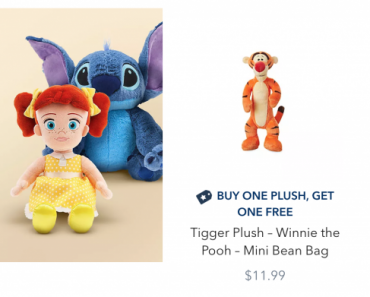 Shop Disney: Buy One Plush Get One FREE!