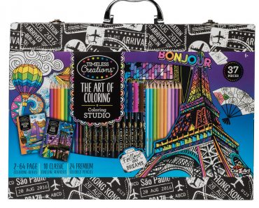 Cra-Z-Art Timeless Creations Premium Art of Coloring Customizable Adult Coloring Case – Only $9.97!
