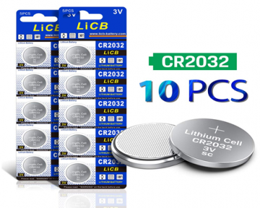 LiCB CR2032 3V Lithium Battery 10-Pack – Just $5.00!
