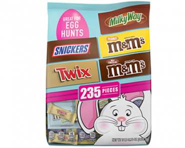 SNICKERS, TWIX, M&M’S & MILKY WAY Chocolate Easter Candy Bag, 235 Pieces – Just $24.99!