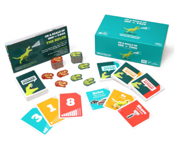 On a Scale of One to T-Rex by Exploding Kittens: A Card Game for People Who Are Bad at Charades – Just $11.24!