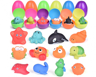 12 Prefilled Easter Eggs with Bath Toys for Toddlers – Just $19.95! So Much Fun!