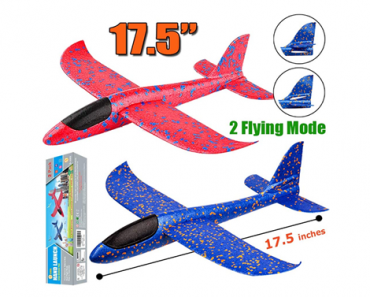 2 Pack Large Throwing Foam Glider Planes – Just $11.99!