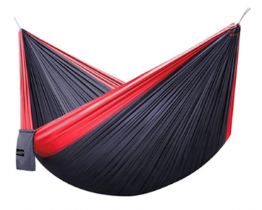 Double Camping Hammock 2 Person – Lightweight Portable Parachute Nylon – Just $11.62!