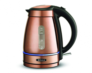 BELLA 1.7 Liter Electric Tea Kettle in Copper Chrome – Just $31.99!
