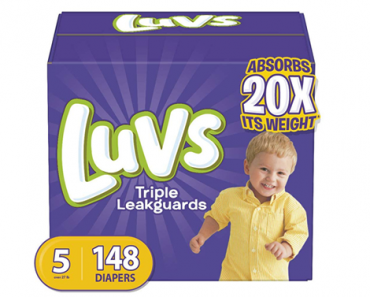 All Sizes – Luvs Triple Leakguards Disposable Baby Diapers – Diapers Size 5, 148 Count – $29.77!