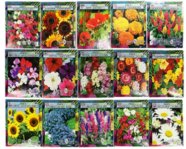Set of 15 Black Duck Brand Heirloom Flower Seeds – 15 Different Varieties, Non-GMO – Just $6.99!