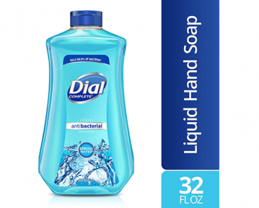 Dial Antibacterial Liquid Hand Soap Refill, Spring Water, 32 Fluid Ounces – Just $4.28!