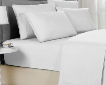 Bamboo 6-Piece Solid 1800 Ct Sheet Set – Only $27.99!