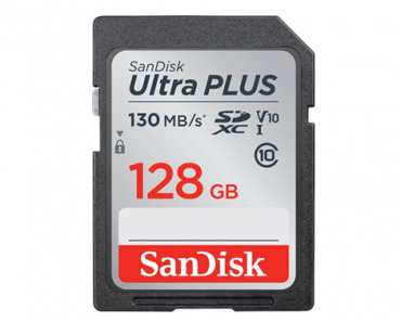 SanDisk Ultra Plus 128GB SDXC UHS-I Memory Card – Just $24.99! Was $39.99!