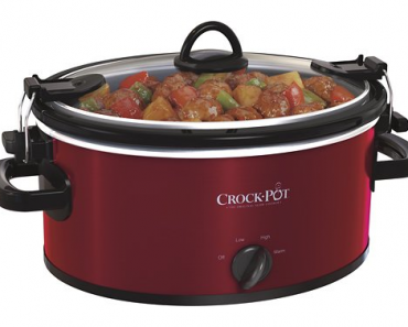 Crock-Pot 4-Quart Oval Slow Cooker in Red – Just $19.99!